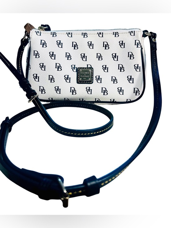 Dooney & Bourke Handbags - FINAL PRICE!!Dooney & Bourke White and Navy Signature Crossbody Bag